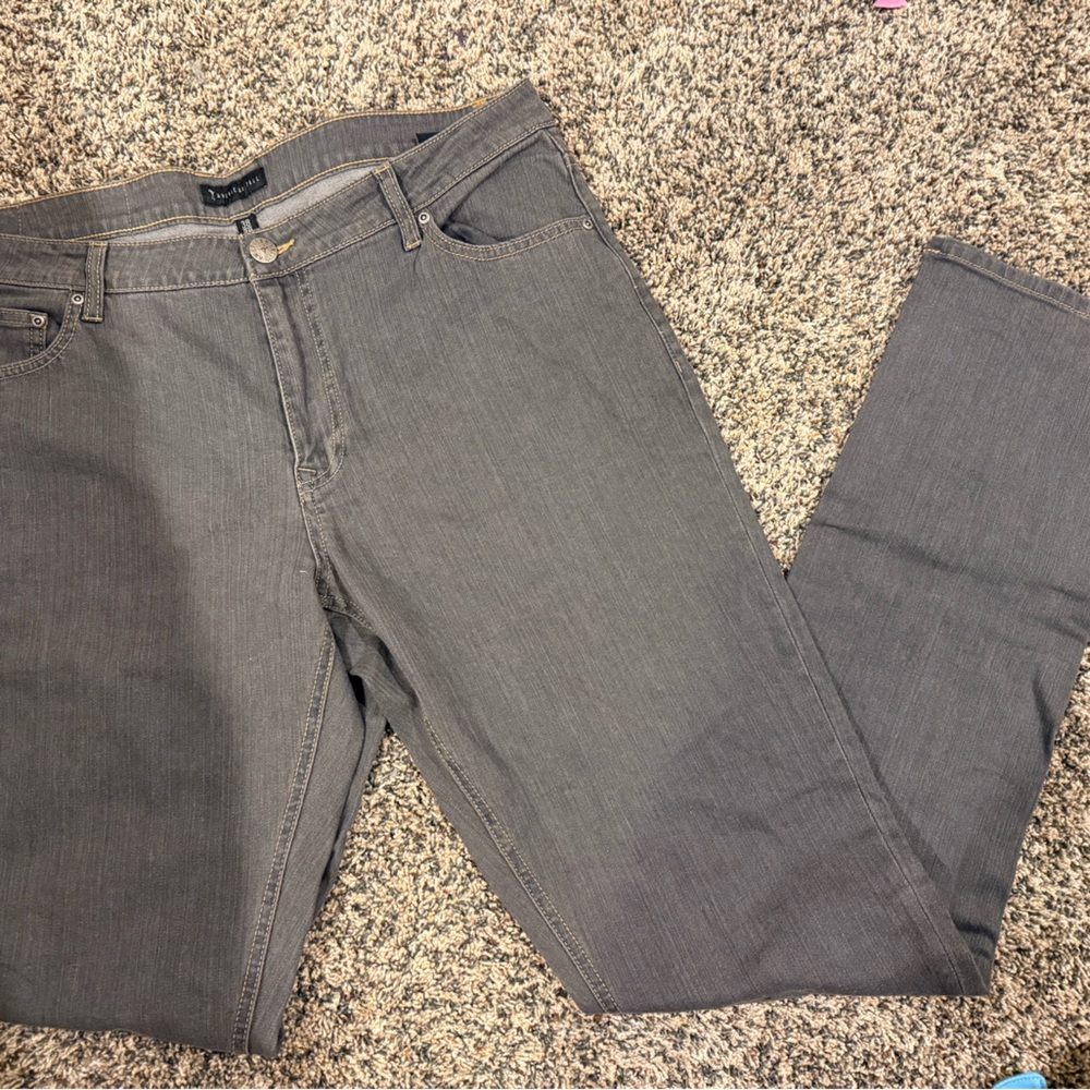 Men's Straight Fit Gray Jeans